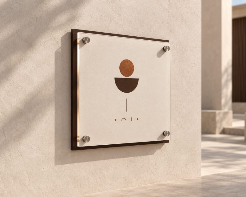 Acrylic Sandwich Signage in Dubai